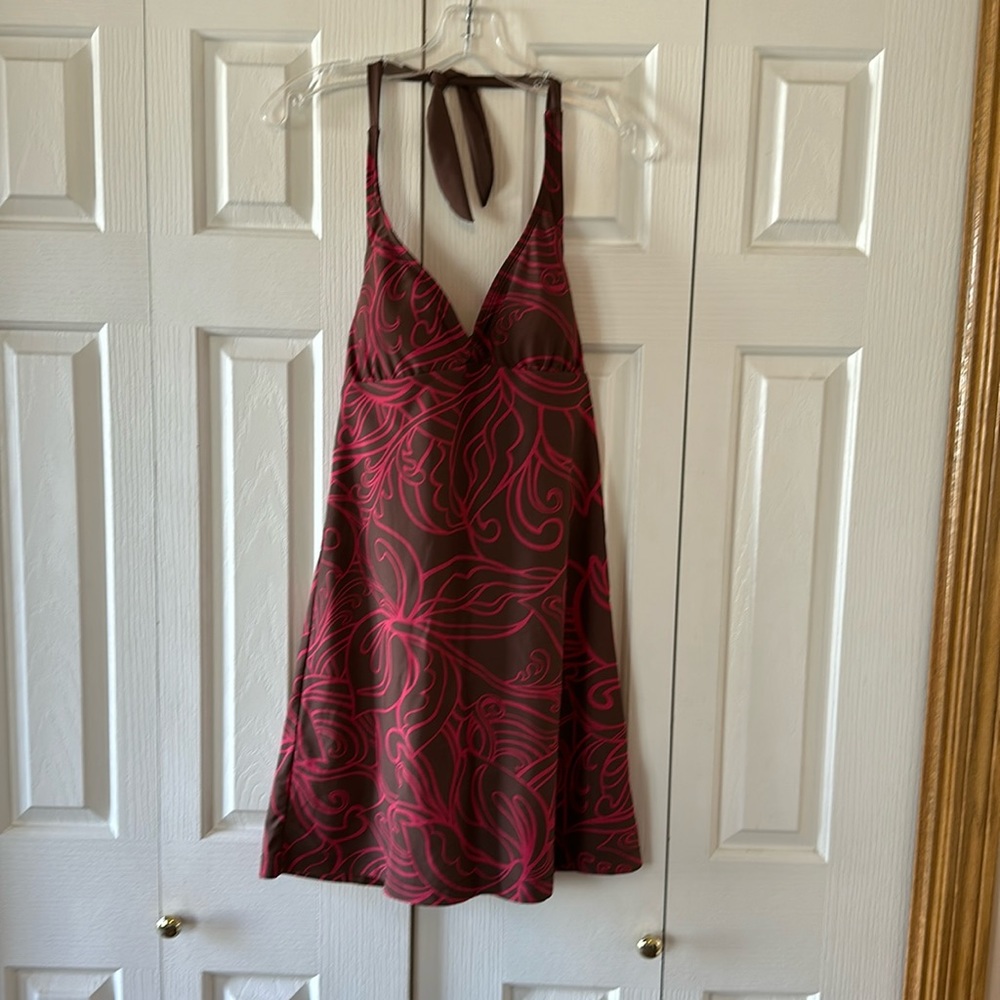 Athleta Halter Tie Swim Dress Sz small
